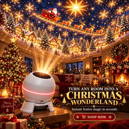 🎅CHRISTMAS SALE 45% OFF 🔥 Turn Any Room Into a Christmas Wonderland – Holiday Projection Night Light