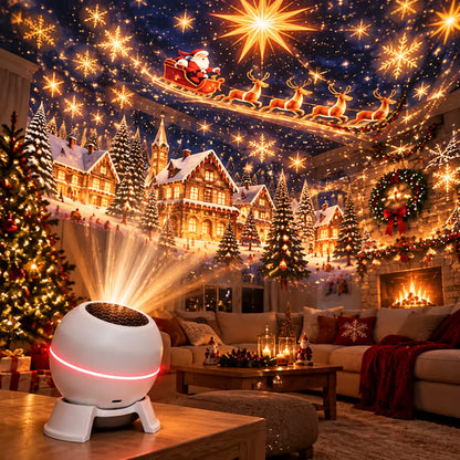 🎅CHRISTMAS SALE 45% OFF 🔥 Turn Any Room Into a Christmas Wonderland – Holiday Projection Night Light